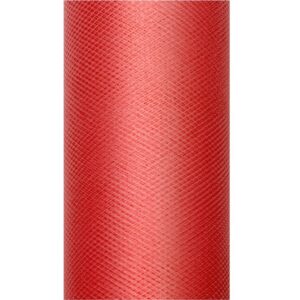 Tüll rullis, 8 cm x 20 m, punane