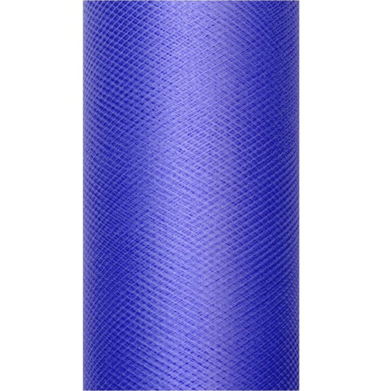 Nastro Di Tulle Con Paillettes – 15 Cm X 9 M, Colore Turchese Scuro A Pois, 100% Poliestere, Per Tutù E Decorazioni