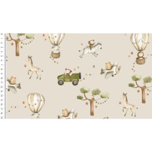 Trikotaaž - safariloomad, hallikas-beez