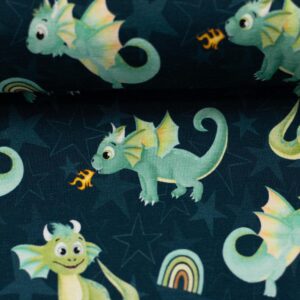 Trikotaaž - rohelised draakonid - Image 2