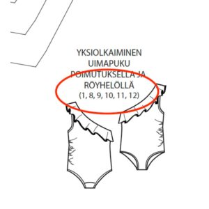 Paberlõige - naiste ujumistrikood - Image 3