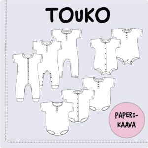 Paberlõige - romper ja body TOUKO, suurus 56-110