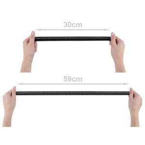 Kummikant, 20 mm, must hõbedase triibuga - Image 3