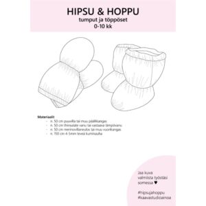 Paberlõige - kindad ja papud, HIPSU&HOPPU, suurus 0-10 kuud - Image 2