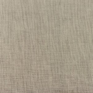 Musliin - 2-kihiline, meleeritud, taupe, mahepuuvill