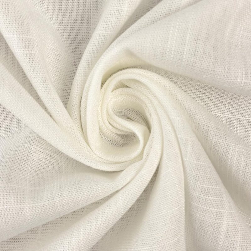 Linane kangas viskoosiga, loodusvalge (off-white)