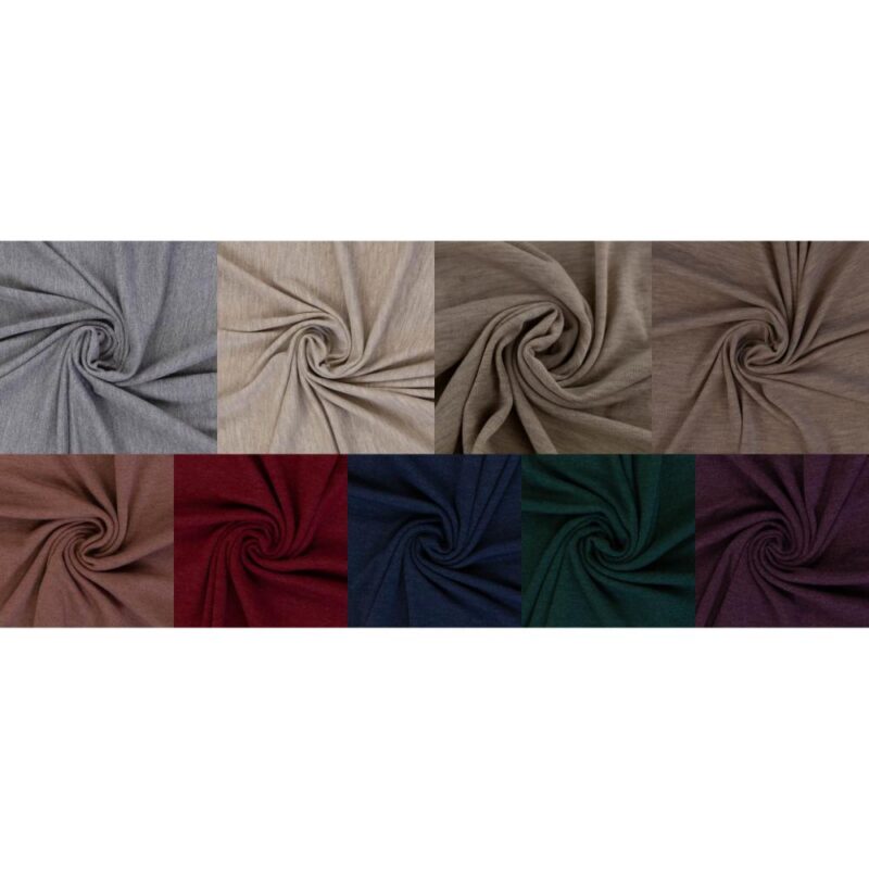 Meriino strick - 250 g/m², meleeritud sinakas-roheline - Image 3