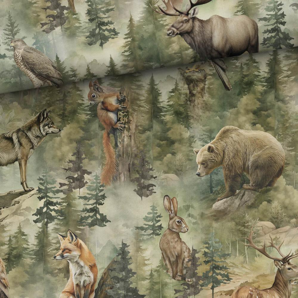 Dressikangas - loomad rohelises metsas