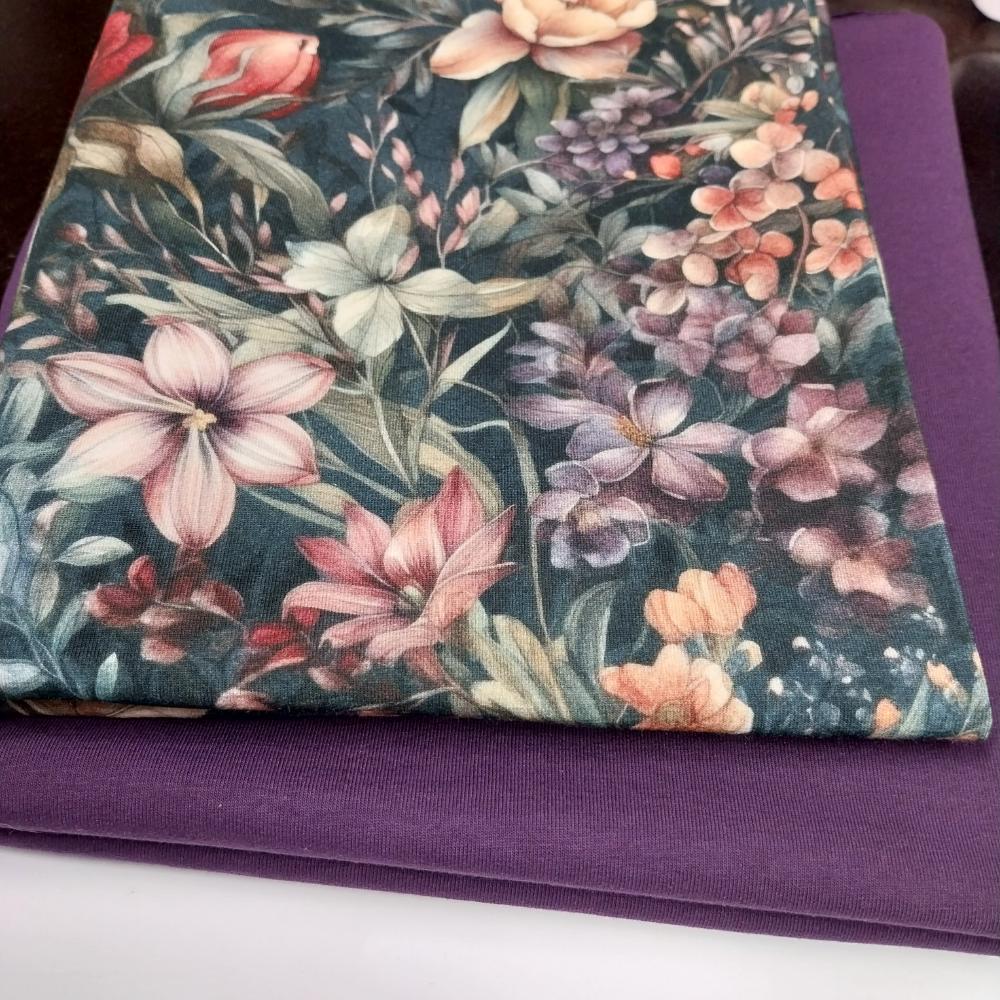 Dressikomplekt romantiliste lilledega, 1,63 m