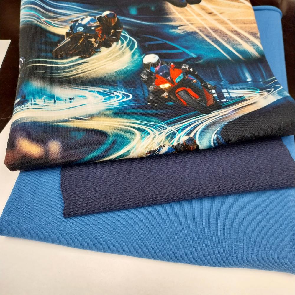 Sinine komplekt mootorratastega, (trikotaaž, soonik), 1,3 m - Image 2