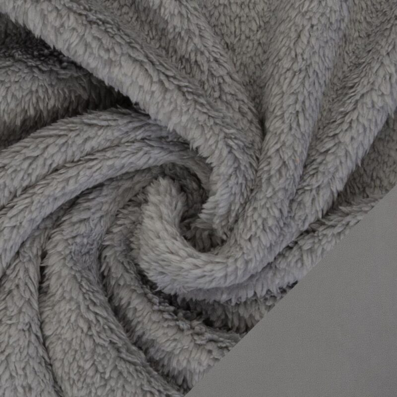 Kahepoolne paks fliiskangas, hall