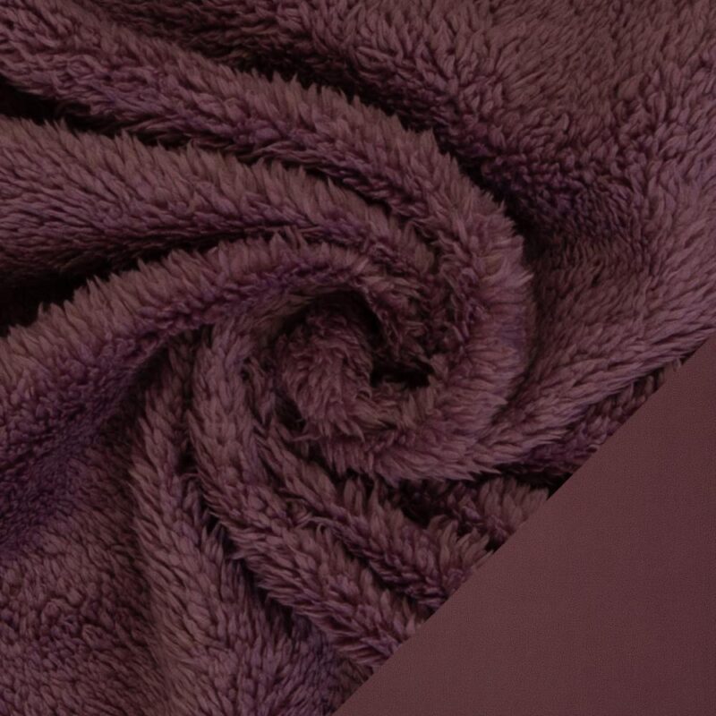 Kahepoolne paks fliiskangas, roosakas-lilla