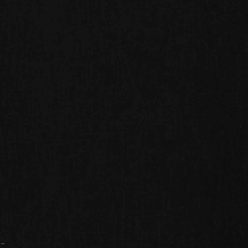 Linane kangas puuvillaga, must