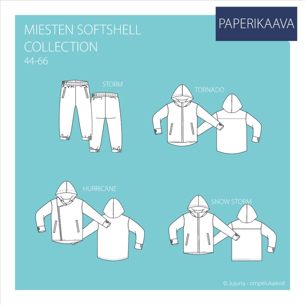 Paberlõige - meeste softshell jope ja püksid, suurus 44-66