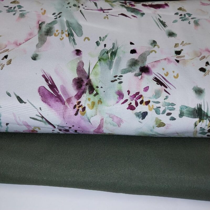 Softshell - pastelsed värvilaigud + khakiroheline, kokku 2,3 m