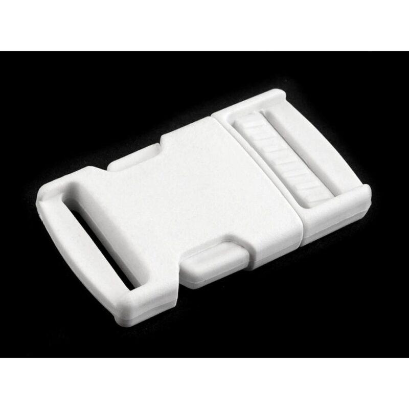 Plastikust pistlukk 25 mm kummile, valge