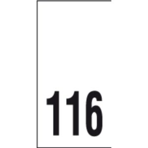 Õmmeldav suurusesilt, 200 tk, suurus 116