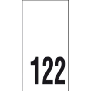 Õmmeldav suurusesilt, 200 tk, suurus 122