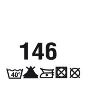 Õmmeldav suurusesilt hooldusjuhistega, 200 tk, suurus 146