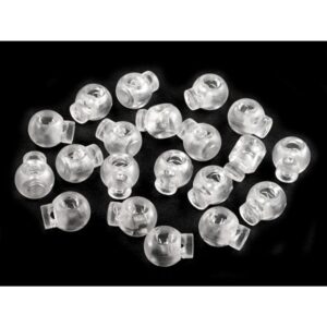 Stopper, ühe auguga, 15x19 mm - läbipaistev