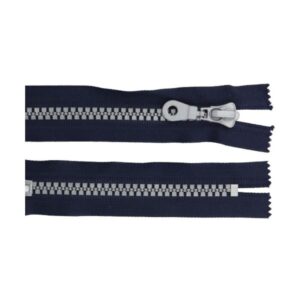 Traktorlukk, tumesinine, hõbedase lukuosaga, alt kinnine, 16 cm