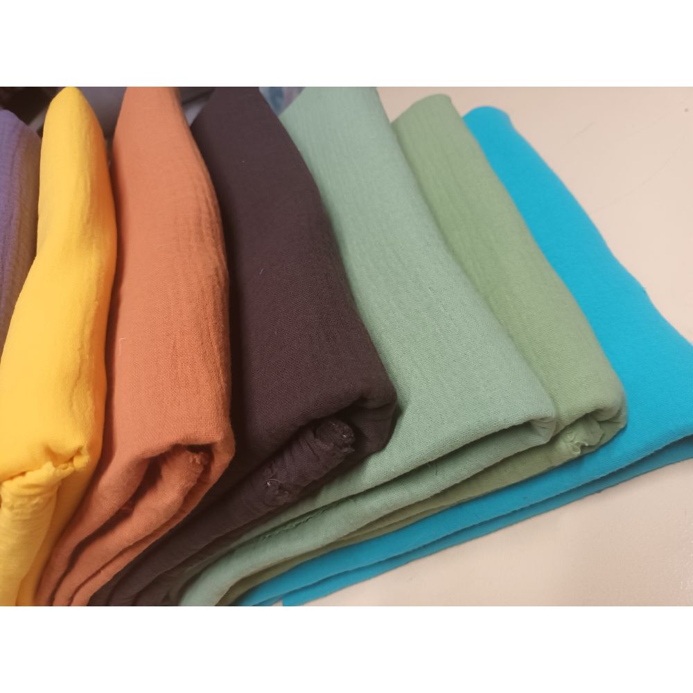 Musliin - 2-kihiline, mahepuuvill, kollane - Image 3