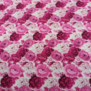 Trikotaaž - väiksed roosad roosid