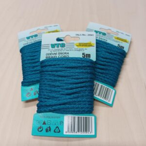 Ümarpael, ø 4 mm, pakis 5 m, petrol