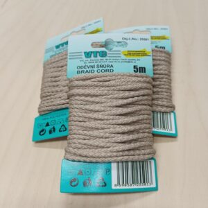 Ümarpael, ø 4 mm, pakis 5 m, beež