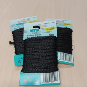 Ümarpael, ø 4 mm, pakis 5 m, must