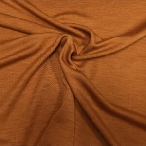 Meriino interlock - 250 g/m², meleeritud oranžikas/terrakota