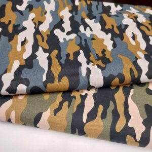Puuvillapopliinid kamuflaaž, kokku 3,3 m