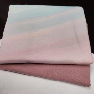 Vanaroosa lainelise mustriga trikotaažikomplekt, 1,35 m