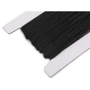 Ümarkumm, Ø1mm, must, pakis 25m