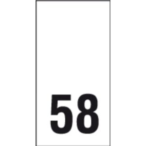 Õmmeldav suurusesilt, 200 tk, suurus 58