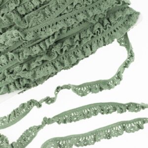 Elastne puuvillane pits, 19 mm - vanaroheline