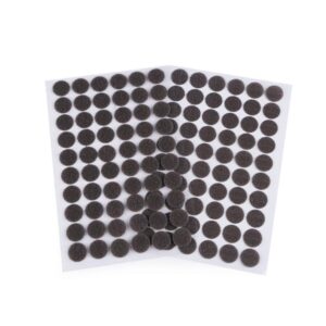 Liimitav takjakinnitus, 15 mm, pakis 60 kinnitust, tumehall