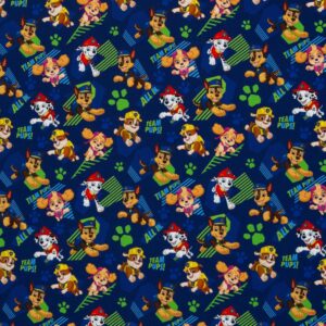 Trikotaaž - Käpapatrulli koerad, Skye, Chase, Marshall tumesinisel