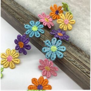 Lilledega pits, roosa, roheline, sinine, oranž, lilla