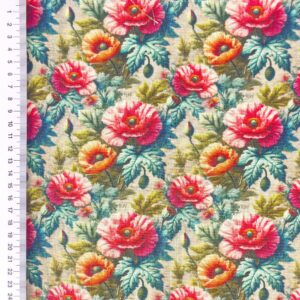 Linane kangas viskoosiga, moonid beežil