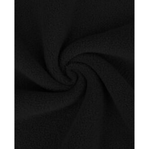 Puuvillafliis Sheepskin, 100% puuvill - must, 2,6 m tükk