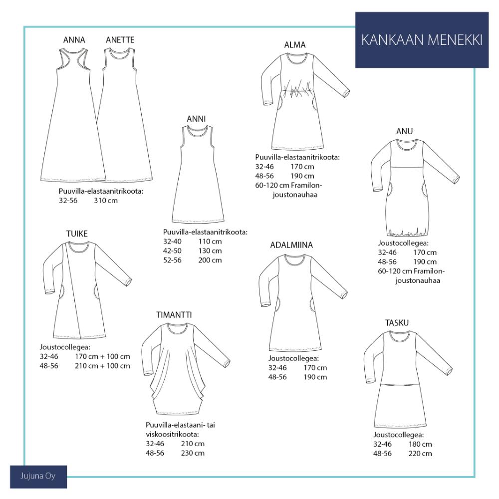 Paberlõige - naiste kleidid, suurus 32-56 - Image 2