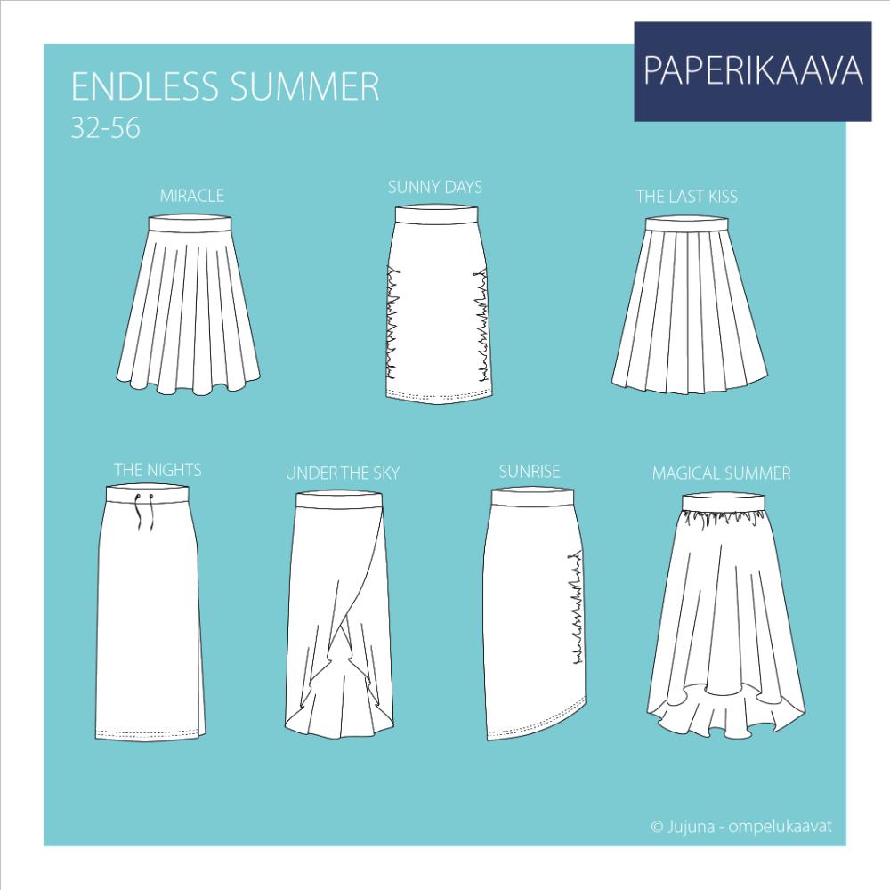 Paberlõige - naiste seelikud, suurus 32-56