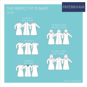 Paberlõige - naiste tuunika, suurus 32-56