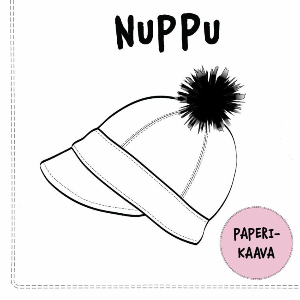 Paberlõige - nokaga müts NUPPU, suurus 50-62