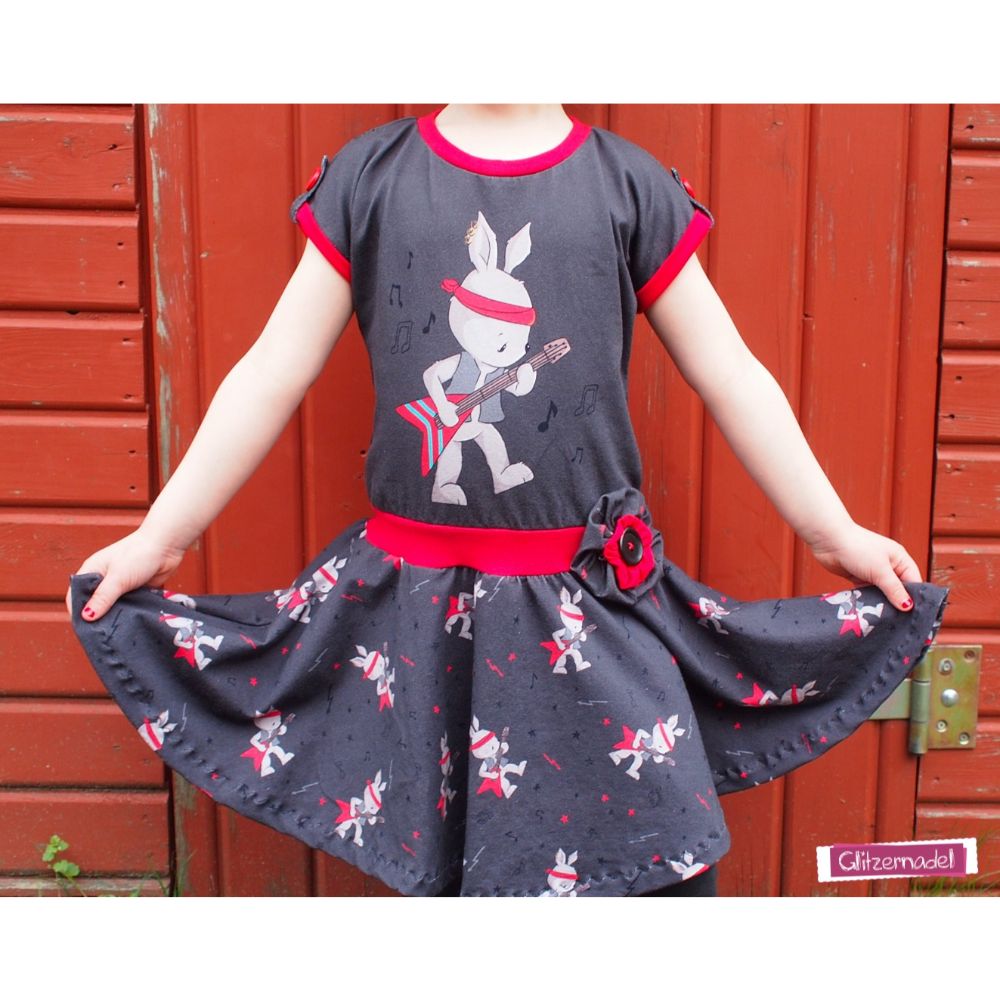 Trikotaažpaneel, jänes kitarriga, 70x150 cm - Image 4