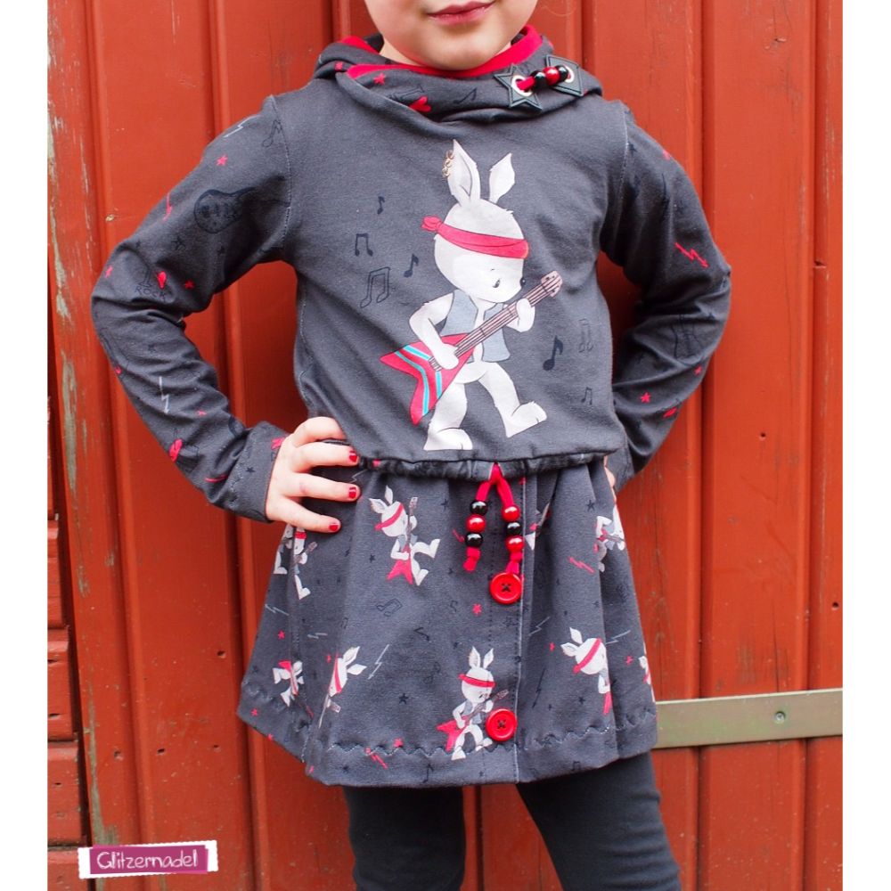 Trikotaažpaneel, jänes kitarriga, 70x150 cm - Image 5