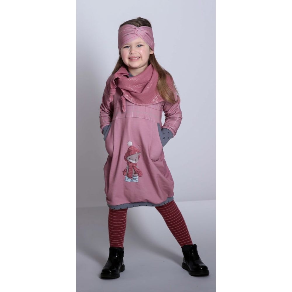 Trikotaažpaneel, tutimütsiga karu, 70x150 cm - Image 3