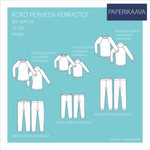 Paberlõige - soe pesu lastele, naistele, meestele