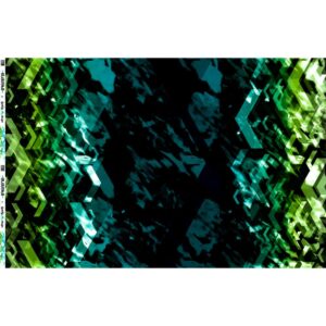 Trikotaaž - Lycklig Design, sinised ja rohelised triibud